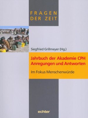 cover image of Jahrbuch der Akademie CPH--Anregungen und Antworten